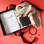 Load image into Gallery viewer, Khadijah Gift set featuring Hijab, Notebook, Tasbih for sisters
