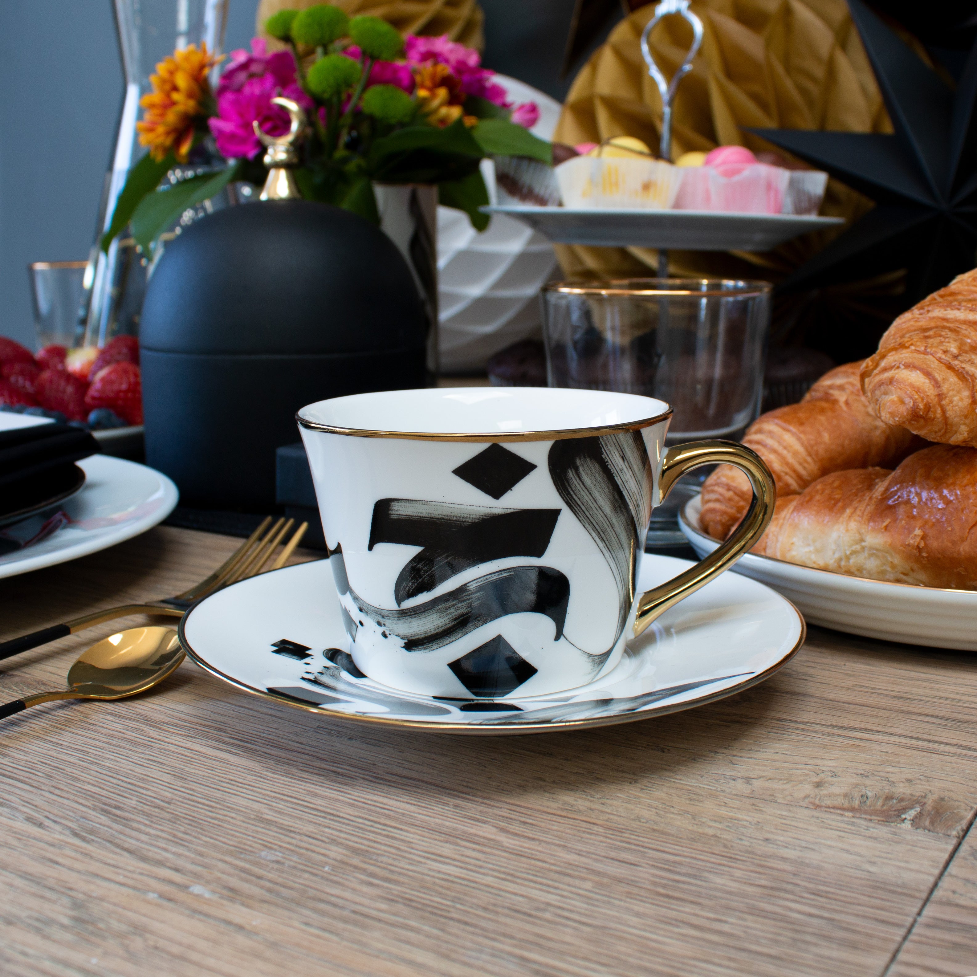 Tea cup and Saucer, Hijab and Alhamdulillah Pin